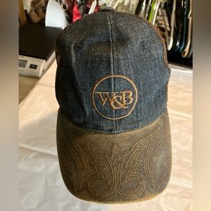 Wsb Mens adjustable multicolor mesh/denim ball cap